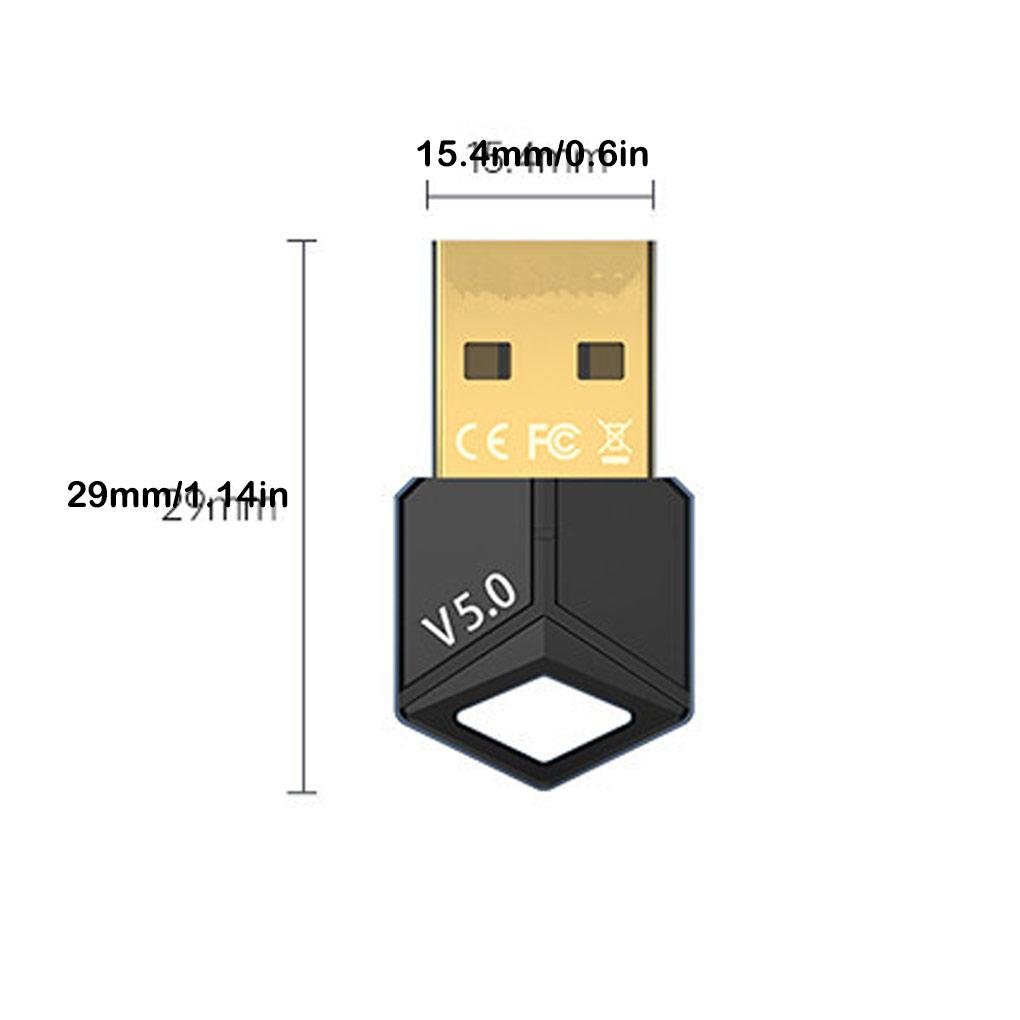 Bluetooth-kompatibel 5.0 USB-Adapter Professionell Tragbar Leicht Praktisch Tragbar Drahtlose Adapter PC
