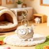 Cute Sheep Leather Keychain Cartoon Lamb Bag Pendant Key Ring Accessories Gift For Women