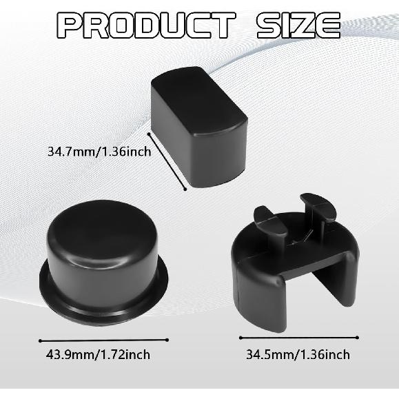 Hrificing 4PCS Car Tailgate Hinge Kit Tailgate Bushing Insert Kit, Tail Gate Latch Kit for Dodge Ram/Ford F-Series/Lincoln Models, Tailgate Hinge