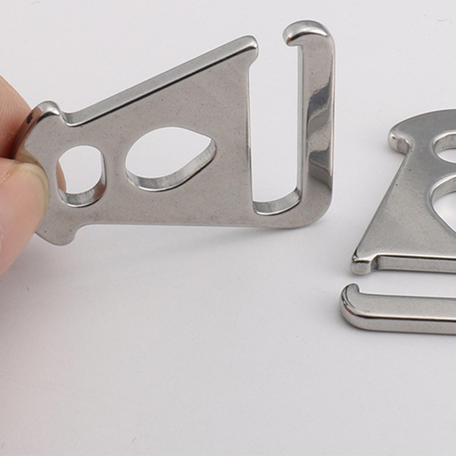 Guyline Tension Adjusters Stainless Steel Camping Guyline Tensioner Tent Accessories Wind Rope Buckle Awning Fixed Hook Buckle China Mainland