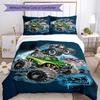 3pcs Truck Bedding Set Duvet Cover Closure Includes 1 Duvet Cover & 2 Pillowcases, Soft and Comfortable for All Seasons.
