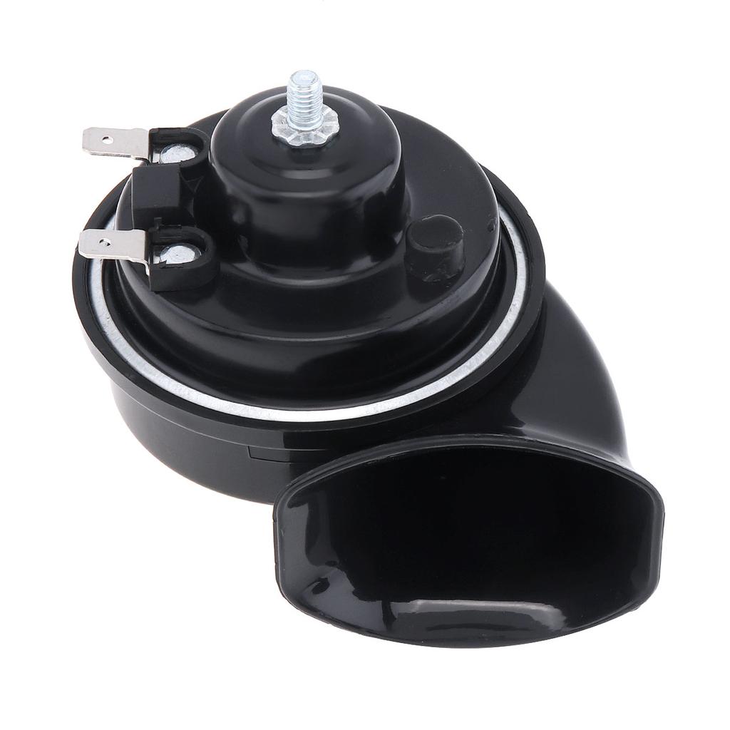 DC 12V 115dB Universal Car Horns Signal Single Sound ABS Snail Horn Claxon Fit for Motorcycles Bicycles Automobiles Cars Vehicle