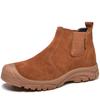 Suede Welder Shoes Men Safety Boots Steel Toe Work Shoes Sneakers Male Anti-Smash Anti-Slip Work Boots Men Safety Shoes Footwear