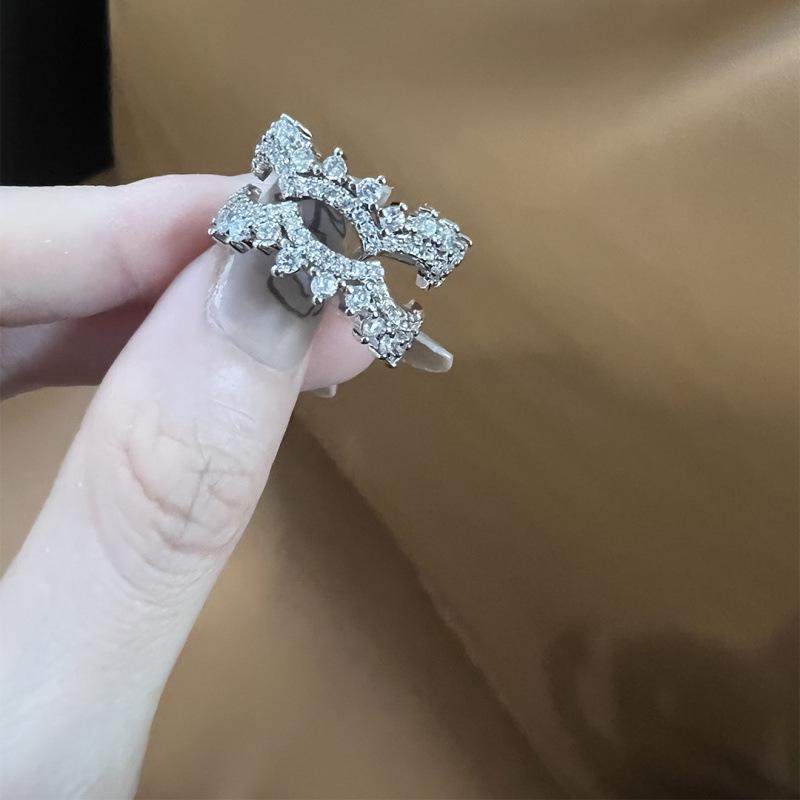 Korean Luxury Zirconia Multi-Layer Openable Women's Ring