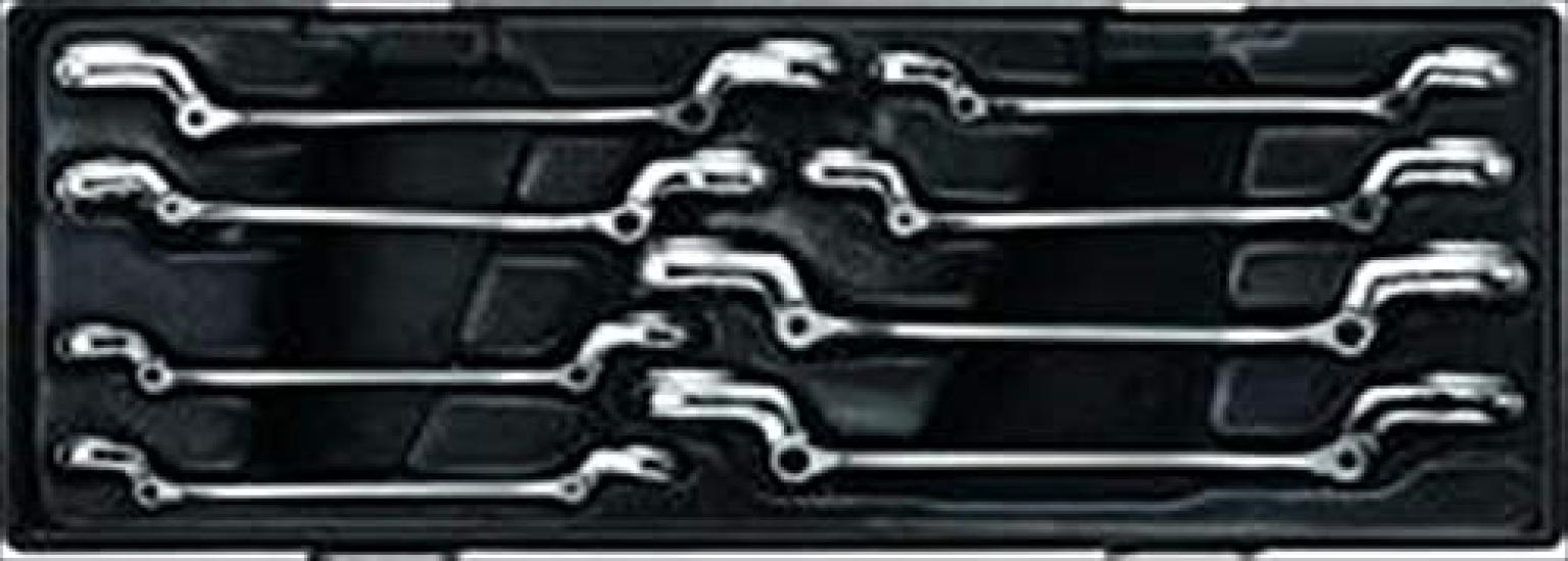 

JTC Swivel Flare Nut Wrench Open End Hand JTCK6086 8-Piece Set, Socket, Spanner, Wrench, Tool,