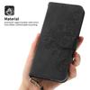 For Samsung Galaxy A25 5G (Global) (161.0 x 76.5 x 8.3mm) Case Flower Imprinted Phone Leather Cover with Straps