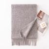 Autumn and Winter New Solid Color Scarf for Women Versatile Neck Scarf Thickened Warm Shawl Simple Tassel