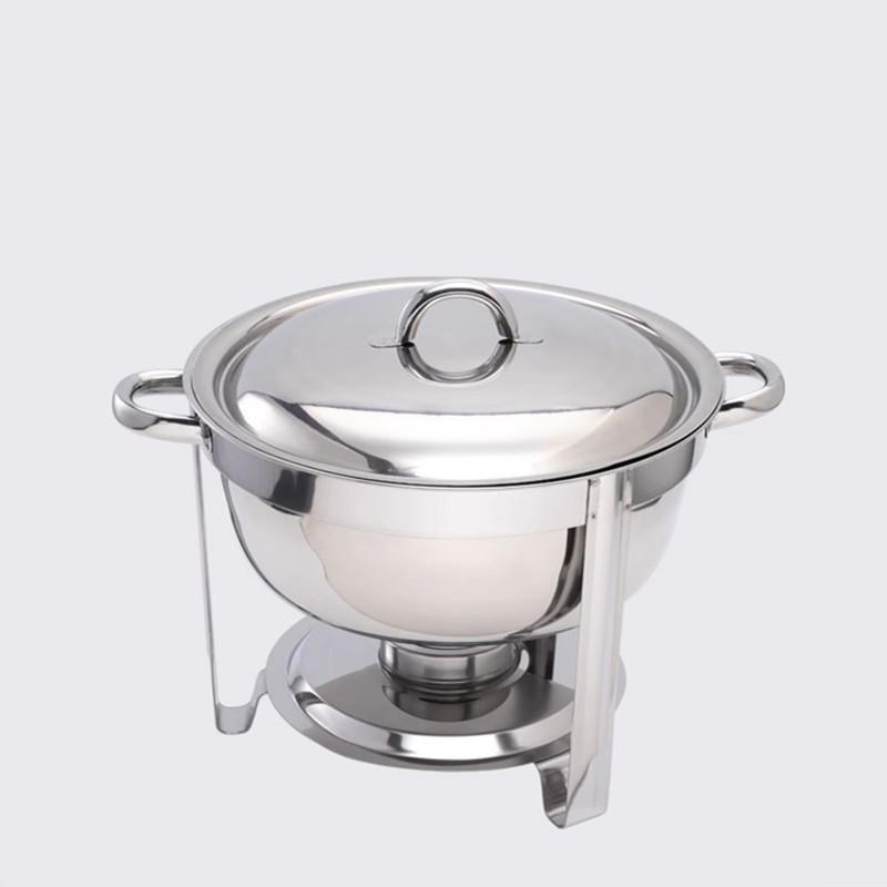 Stainless Steel Buffet Chafing Dish with Alcohol Stove for Outdoor and Hotel Use
