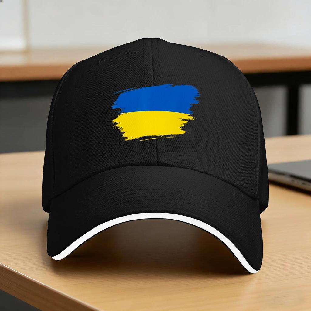 Ukraine Ukrainian Flag Sun Baseball Cap Summer Stylish Trucker Hat For Unisex-Teens Hiking Fishing Baseball Caps