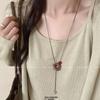 2025 New Retro Ethnic Acorn Pendant Necklace - Women’s Ancient Chinese Style Long Sweater Chain Accessory