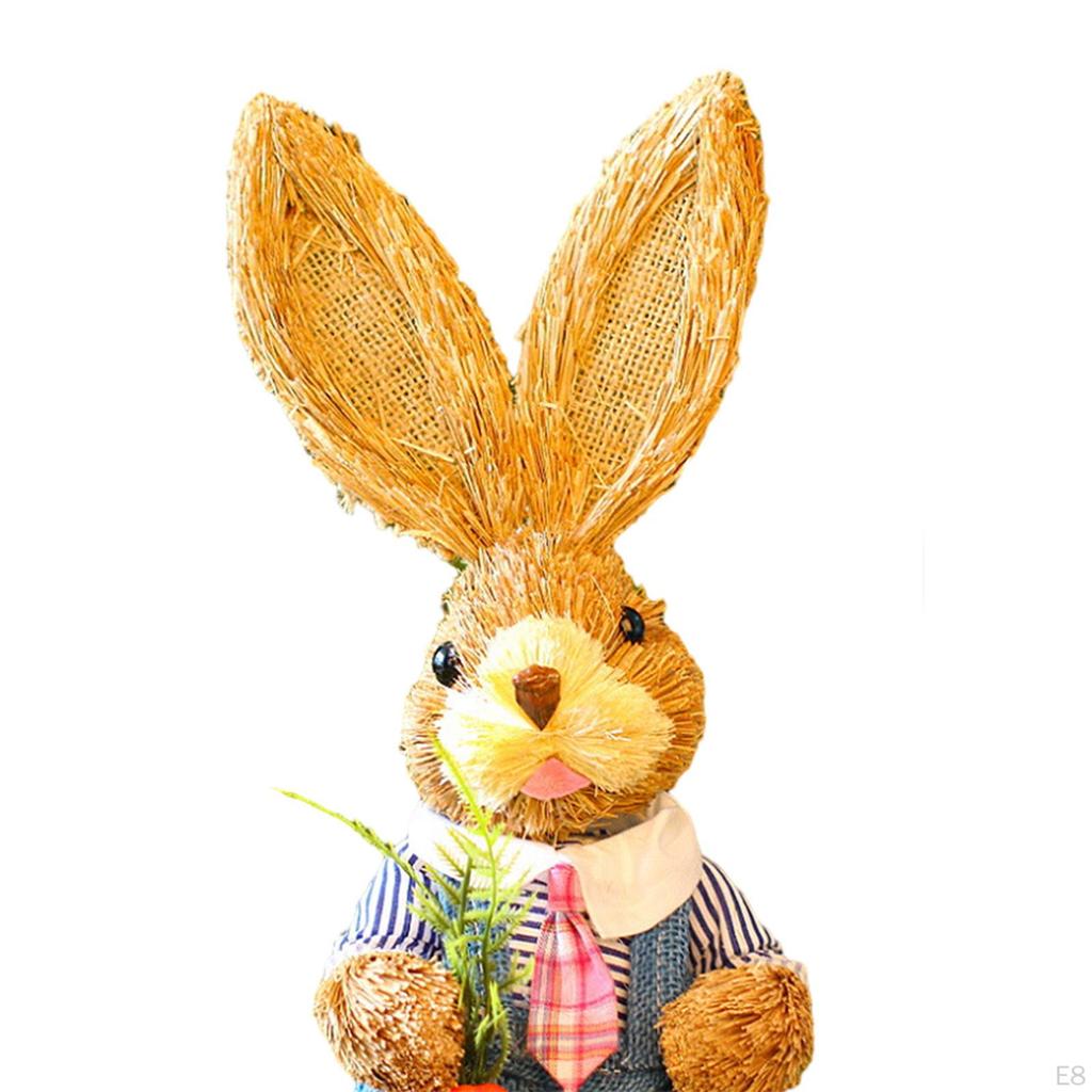 Bunny Figurine, DIY Material Package, Rabbit Statue, Parent Child Cute Easter Gift, Handmade Cartoon