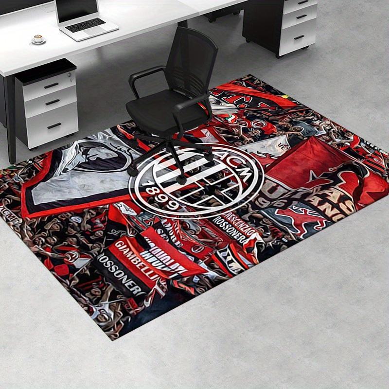 1pc Football,AC Milan,Fans Office Carpet Soft Polyester Entrance Carpet Washable Non slip Machine Wa
