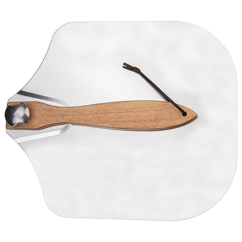 Aluminum Pizza Peel 12 x14 And Pizza Cutter Metal Pizza Spatula Long Handle Cutter For Indoor And Outdoor Kitchen China Mainland