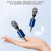 Foldable Mini Phone Microphone 3-pin Plug Wireless Recording Microphone Stereo Studio Mic KTV Karaoke For Android Phone