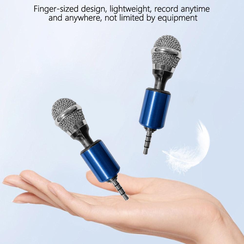 Foldable Mini Phone Microphone 3-pin Plug Wireless Recording Microphone Stereo Studio Mic KTV Karaoke For Android Phone