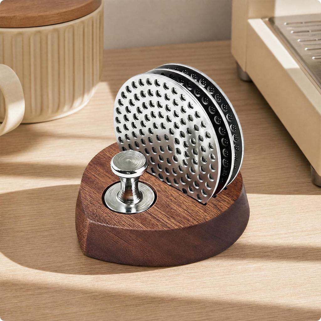 3 Pieces Espresso Accessory Low-Profile Stainless Steel Portafilter Screen with