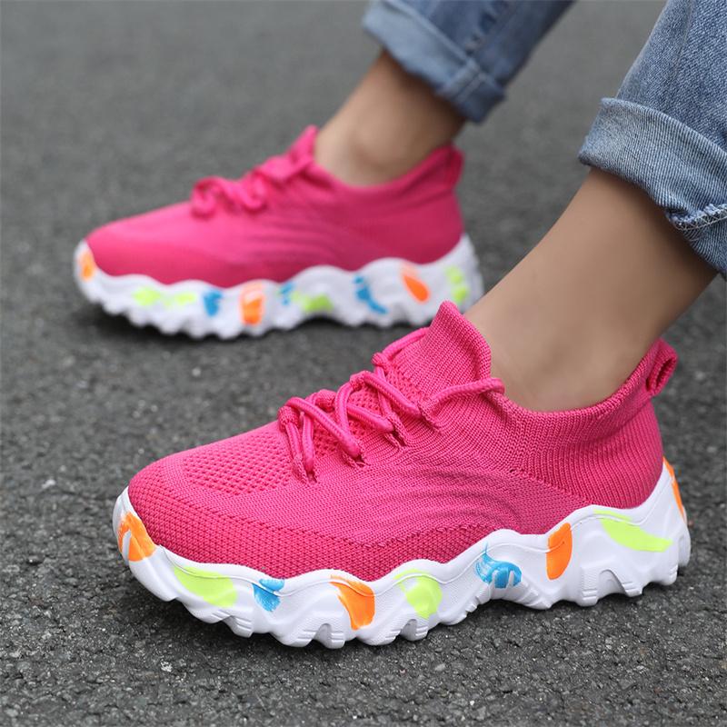 Fashion Knit Sneakers for Girl Breathable Boys Summer Sneakers Outdoor Socks Shoes Kids Children's Running Shoes Zapatillas Niño