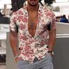 Camicia Comoda da Uomo Albero di Cocco Stampa 3D Hawaiana Spiaggia S-6XLl Manica Corta Top alla Moda Casual