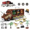 Music Lighting Dinosaur Car Transport Truck Pull Back Dino Car Vehicle Container Storage Model Kids Toys Boys Children Birthday Gift