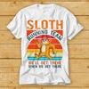 Sloth Running Team Sport GYM Activity Funny Parody Pet Lovers Tshirt Cool Gift Top Tee Fashion Style Design
