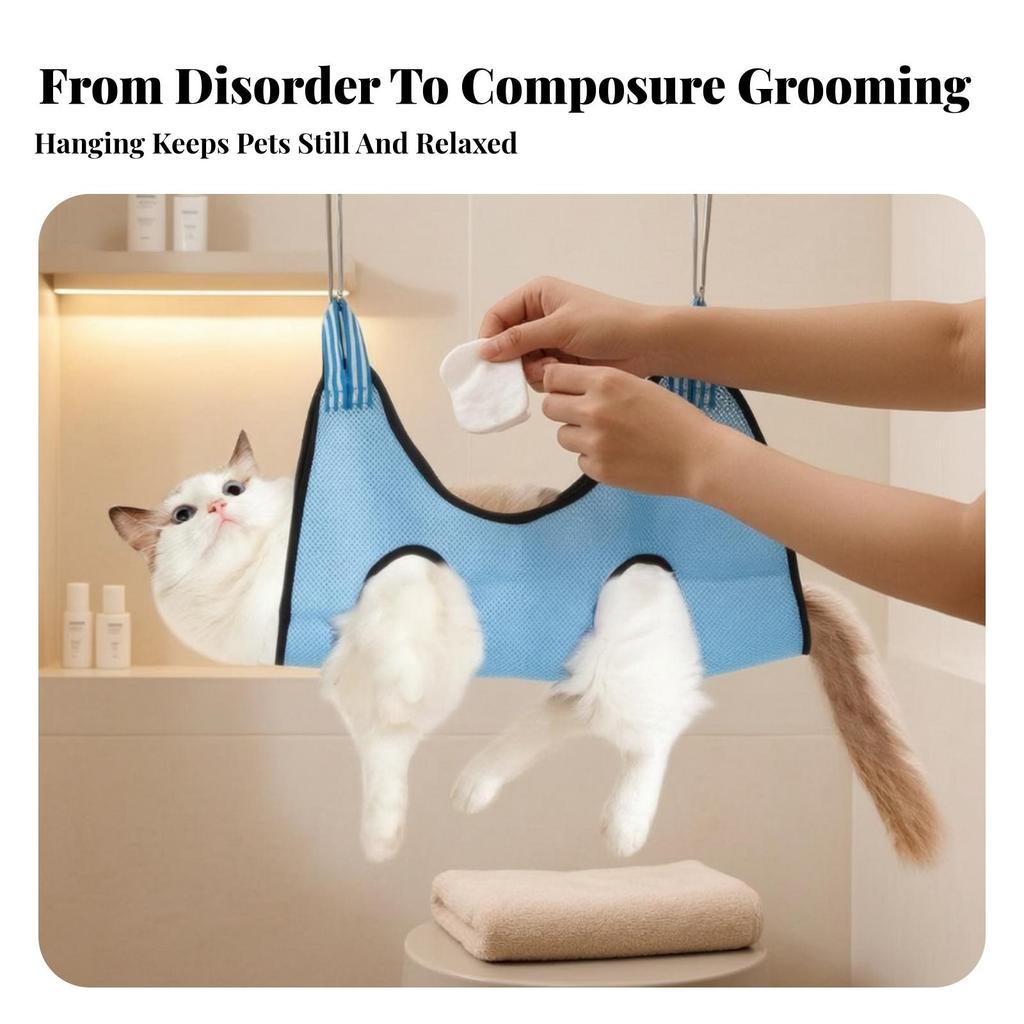 Pet Grooming Suspension Sling Breathable Dog Bath Secure for Nail Trimming