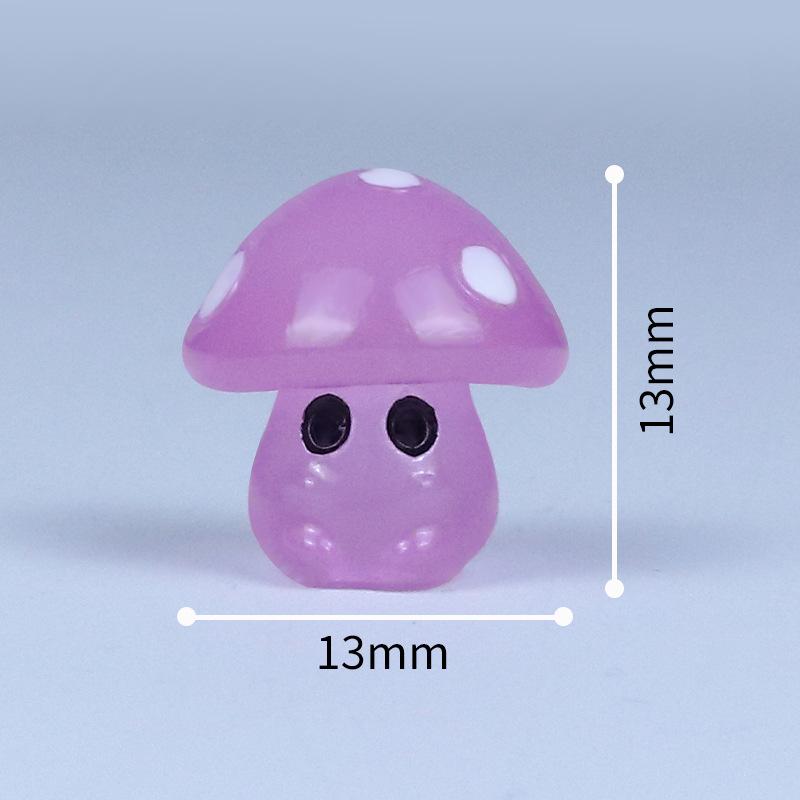 7Pcs Micro Landscape Ornaments, Luminous Mushroom Elf Figurines, Simulated Resin Handicrafts For Landscape Decoration Ornaments
