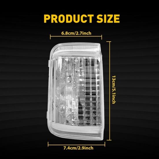 Mirror Turn Signal Lamp Lens Side Cover Left Fit 14-23 Ram ProMaster 1500 2500