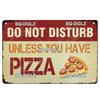 Italienische Pizza Vintage Metallschild Blechschild Vintage Dekoration Man Cave Plakette Hauswanddekoration Bar Schild Heimdekoration Poster