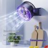 Compact Digital Display Wall-Mounted Desktop Fan with Light for Home, Dorm, or Office