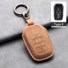 5 Buttons Car Remote Key Case Cover for Toyota Alphard Vellfire Sienna Alphard Previa RAV4 Leather Car Key Fob Protector Bag