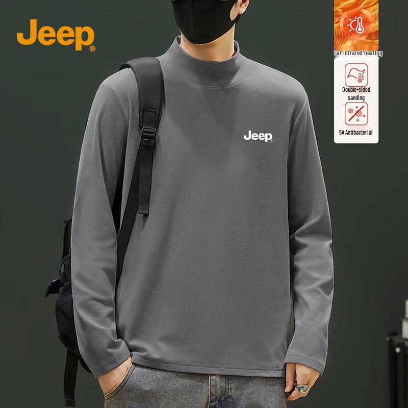JEEP Men s Fleece Lined Thermal Long Sleeve T-Shirt XL