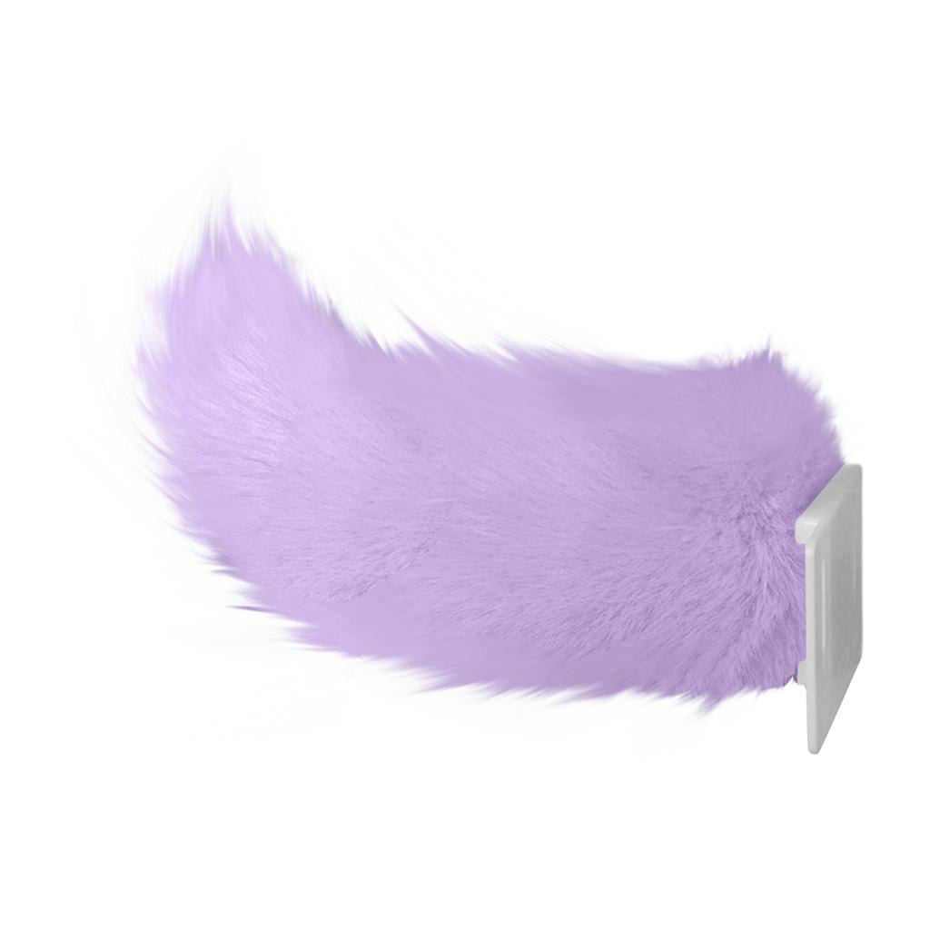 Electric Remote Control Plush Tail for Cars Electric Vehicles Sound Activated Faux Fur Tail Attachment for Vehicle Rear Decoration Single Color