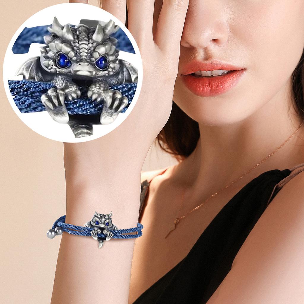 Cute Dragon Bracelet, Adjustable Dragon Bracelet, Animal Jewelry, Creative Dragon Ball Talisman Bracelet