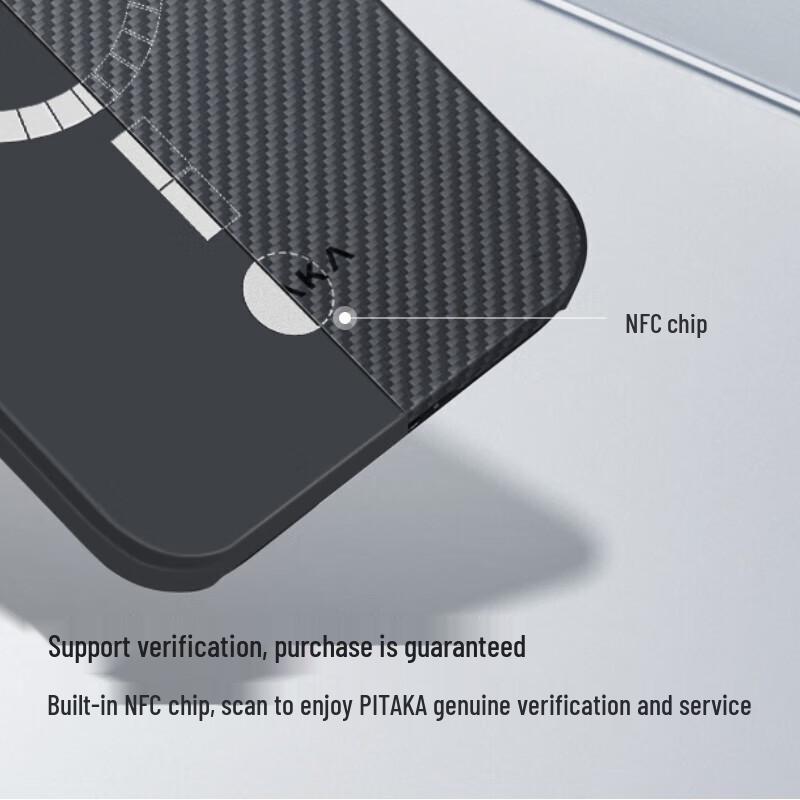 Etui na telefon PITAKA MagEZ z włókna aramidowego Kevlar dla serii iPhone 15