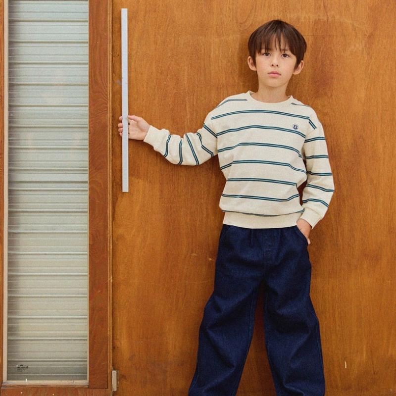  Olivan  Elbow Point Sweatshirt  2color 