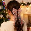 1/2Pcs Christmas Hair Bows For Women Girls Big Bow Hair Clip Oversized Long Tail Hair Barrette Cute Fashion Hair Accessories