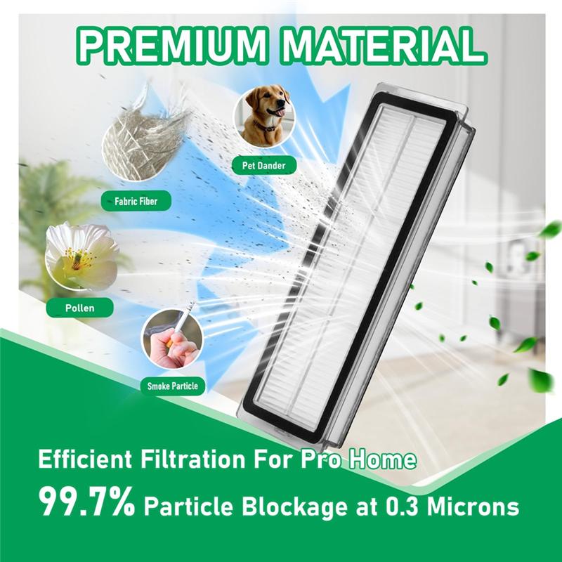 YCOC-Vacuum Cleaner Accessory Replacement Kit For Dreame L10s Ultra/L10 Ultra-Main Brush, Filters, Mop Pads, Dust Bags