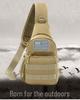 Men's Outdoor Multifunctional Crossbody Chest Bag with Water Bottle Holder - Ideal for Travel, Sports, and Mountaineering