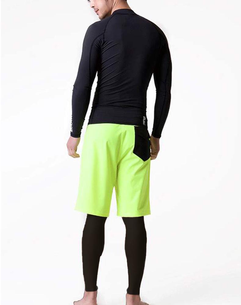 Men's Quick-Dry Long Sleeve Wetsuit for Surfing, Snorkeling, and Water Sports - Sun Protection & Jellyfish Defense.