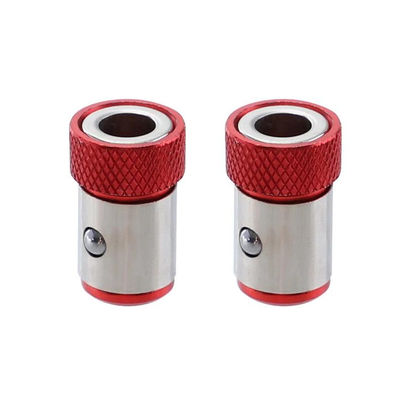 1/2/3pcs Magnetic Ring Cross Phillips Screwdriver Bit Holder 6.35mm 1/4 Universal Alloy Anti-corrosion Strong Magnetizer