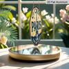 2D Flat, 1pc Vintage-Inspired Paris Eiffel Tower Art - Rustic Round Aluminum Sign with Inspirational Quote, Perfect for Living Room, Bedroom, or