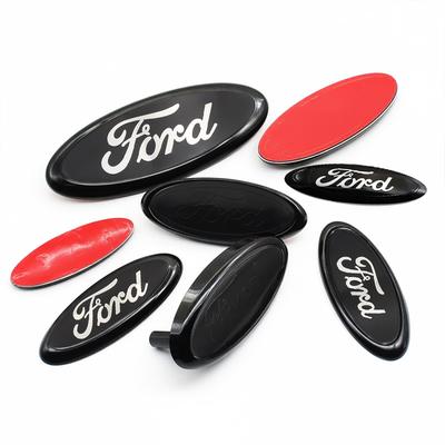 Car Logo Badge Front Rear Grille Hood Bonnet Trunk Emblem Stickers For Focus Mondeo Edge Ecosport Ranger Fiesta Fusion Kuga
