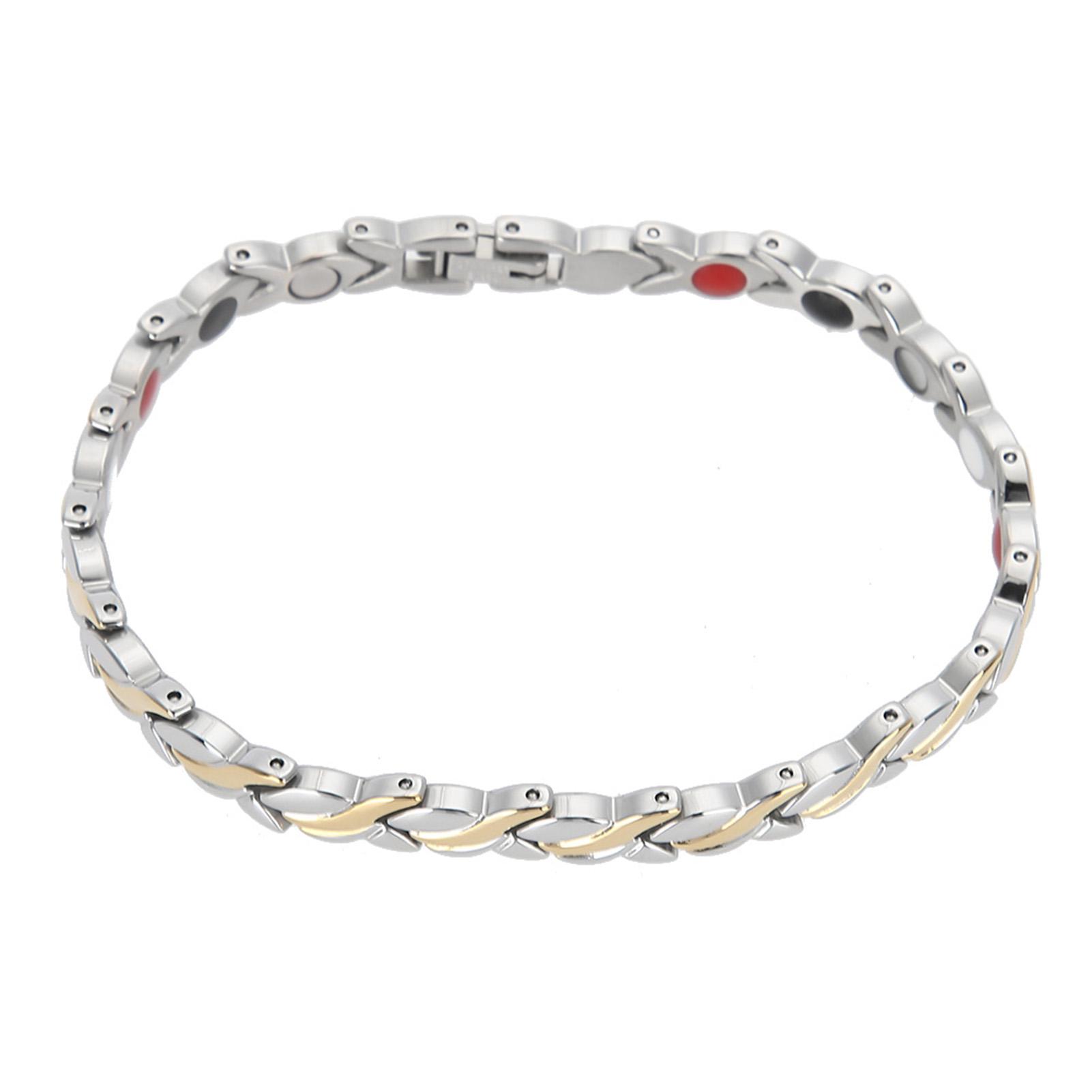 

Женщины Девушка Титановая Сталь Терапия Здравоохранения Магниты Браслет Цепи Ювелирные Изделия Подарочный Браслет