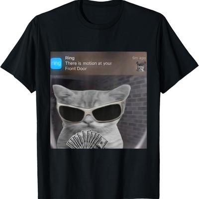 Camiseta Divertida de Meme de Gato(8)