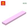 121Pcs/lot 6636 1x6 Tile Building Block Moc Classic Accessories Compatible with Brick Children Toys Gift Box