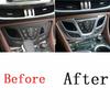 For Buick Envision 2016-2020 Matte Silver Center Console AC Switch Panel Trim