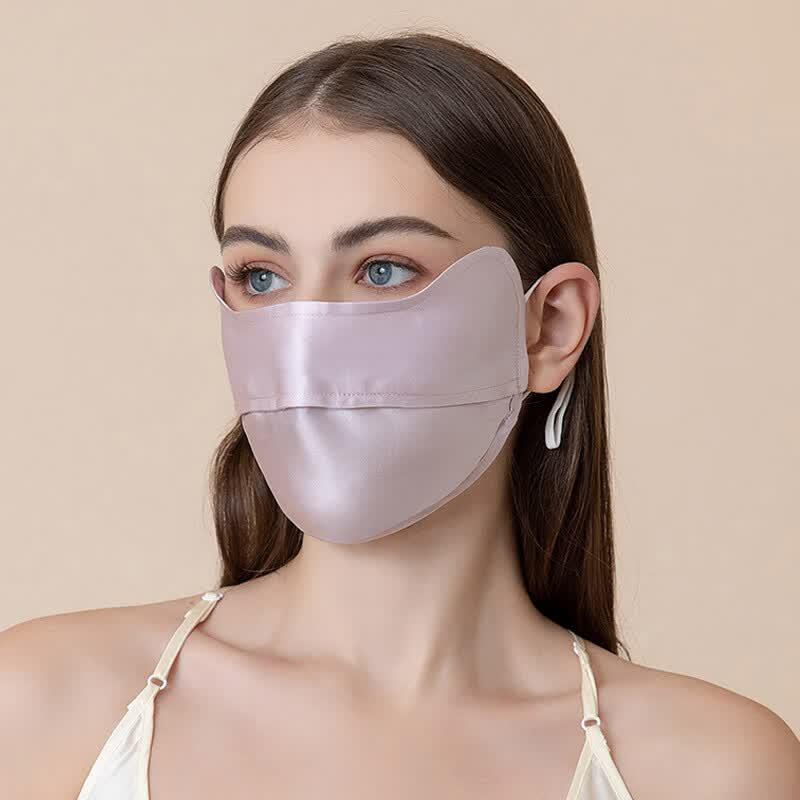 Breathable Women's Silk Sun Protection Face Mask