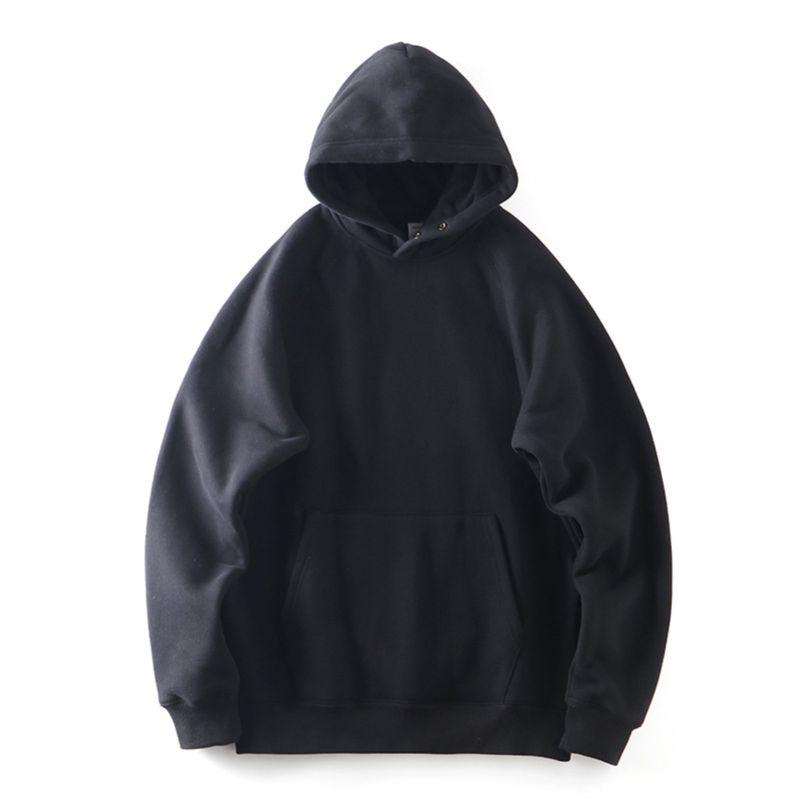 Retro Schweres Raglan-Sweatshirt für Herren, Herbst- und Winterstil, Fleecegefüttert und Verdickt, Mit Kapuze, Exportqualität, Trendige Marke Freizeitjacke