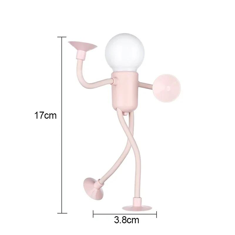 Funny Sportsman Changeable Shape Night Light Button Battery Desk Lamp For Bedroom Bathroom Hallway Kitchen Christmas Decorations