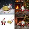 Santa Clauses Statue Christmas Decorative Figurines for Holiday Party Home Decors Christmas Figurine Figure Decorations 55KF